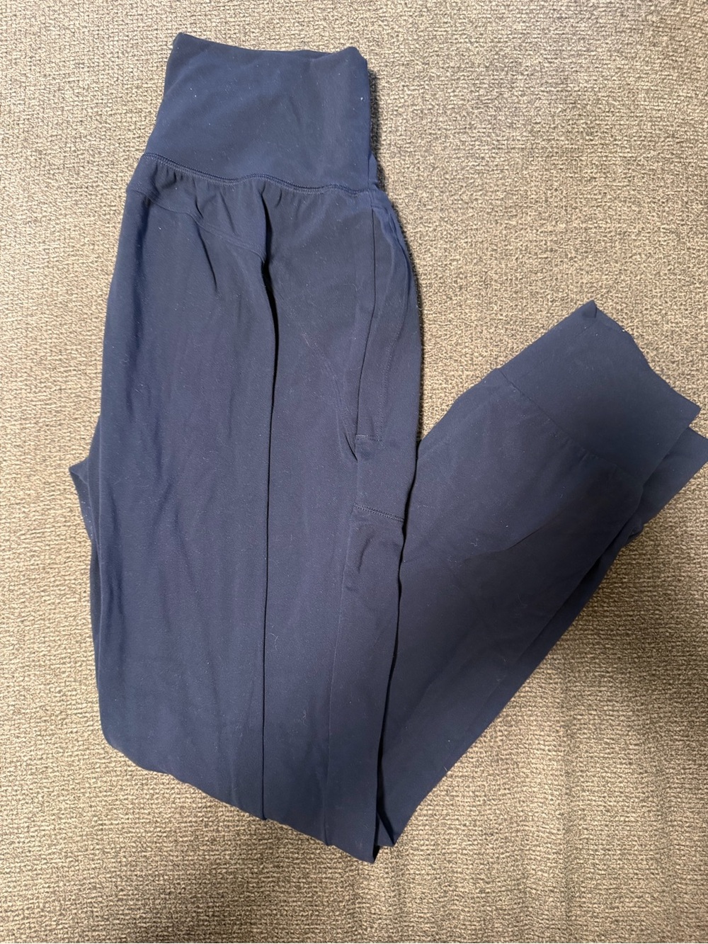 Athleta Navy High-Waist Joggers